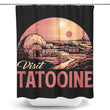 Visit the Twin Suns - Shower Curtain