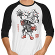Void Caster Sumi-e - 3/4 Sleeve Raglan T-Shirt