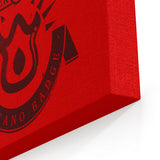 Volcano Badge - Canvas Print