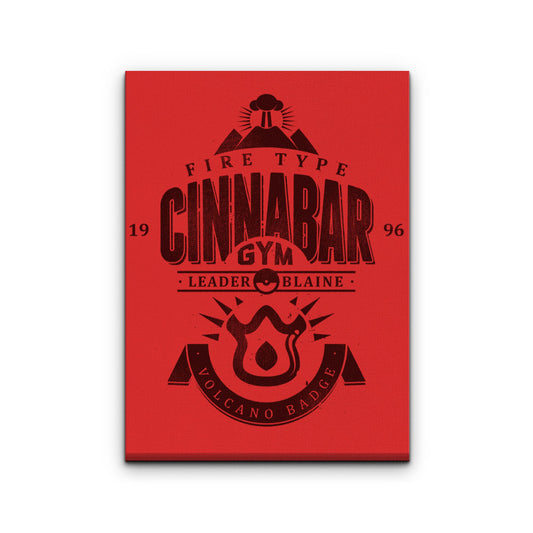 Volcano Badge - Canvas Print