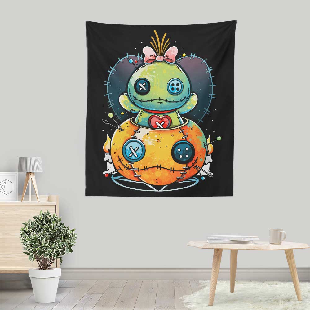 Voodoo Pumpkin - Wall Tapestry