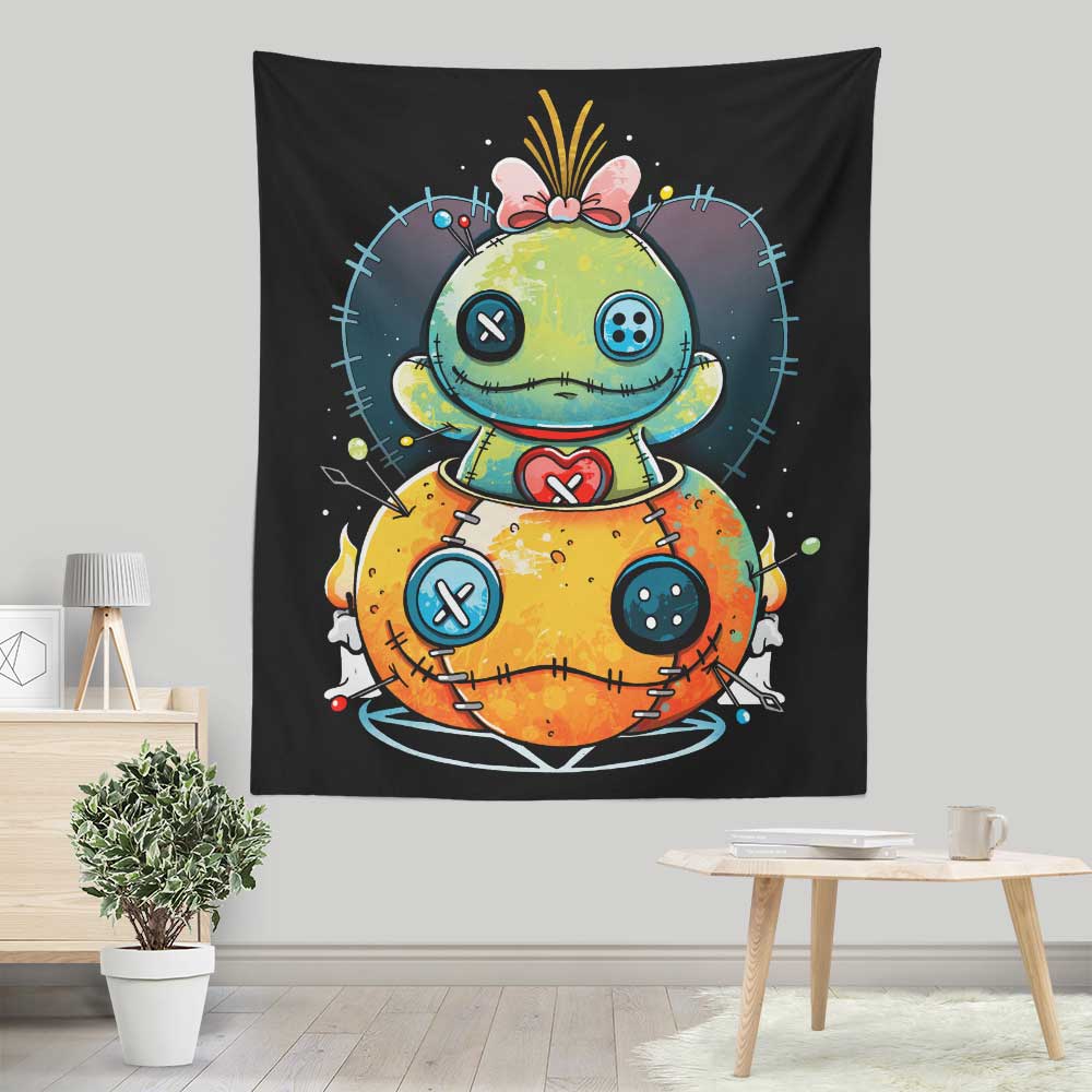 Voodoo Pumpkin - Wall Tapestry