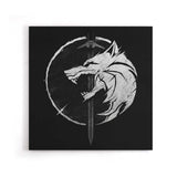 WH1T3 W0LF - Canvas Print