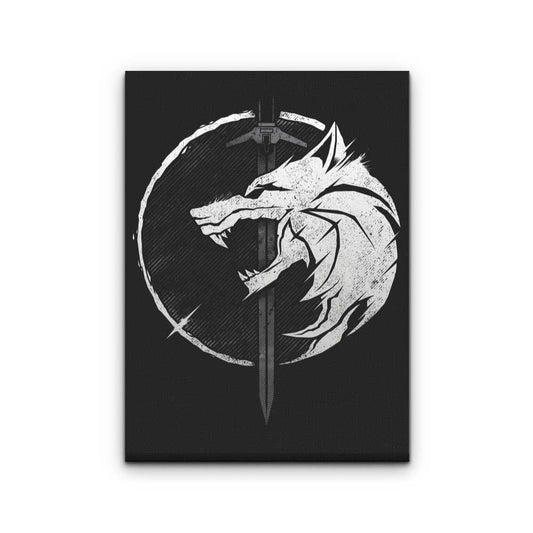 WH1T3 W0LF - Canvas Print