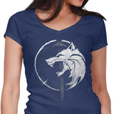 WH1T3 W0LF - Women's V-Neck