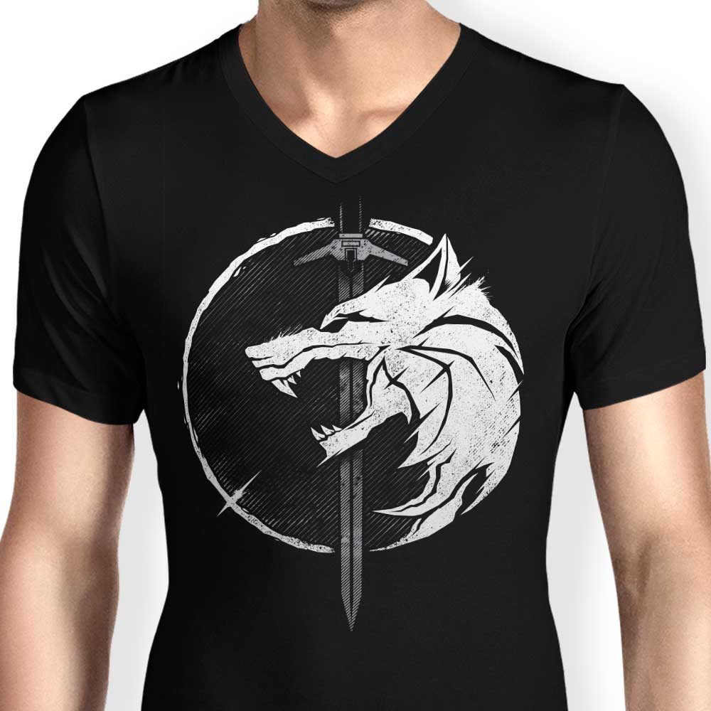 WH1T3 W0LF - Men's V-Neck