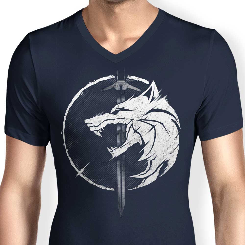 WH1T3 W0LF - Men's V-Neck