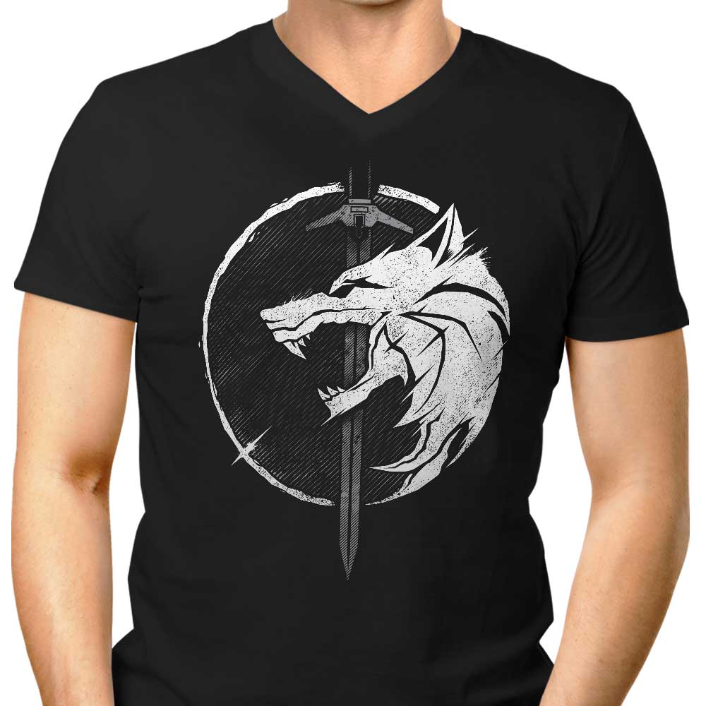 WH1T3 W0LF - Men's V-Neck