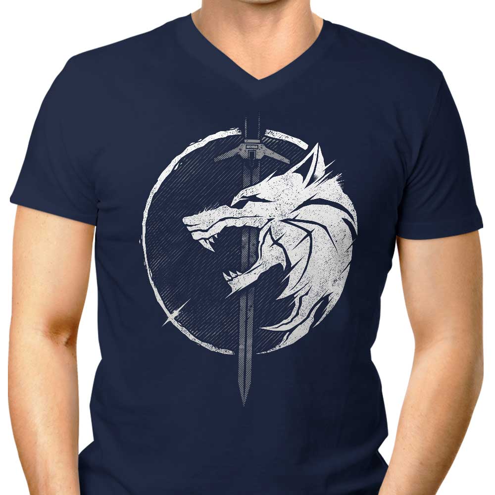 WH1T3 W0LF - Men's V-Neck