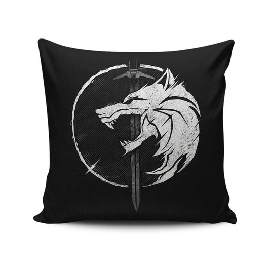 WH1T3 W0LF - Throw Pillow