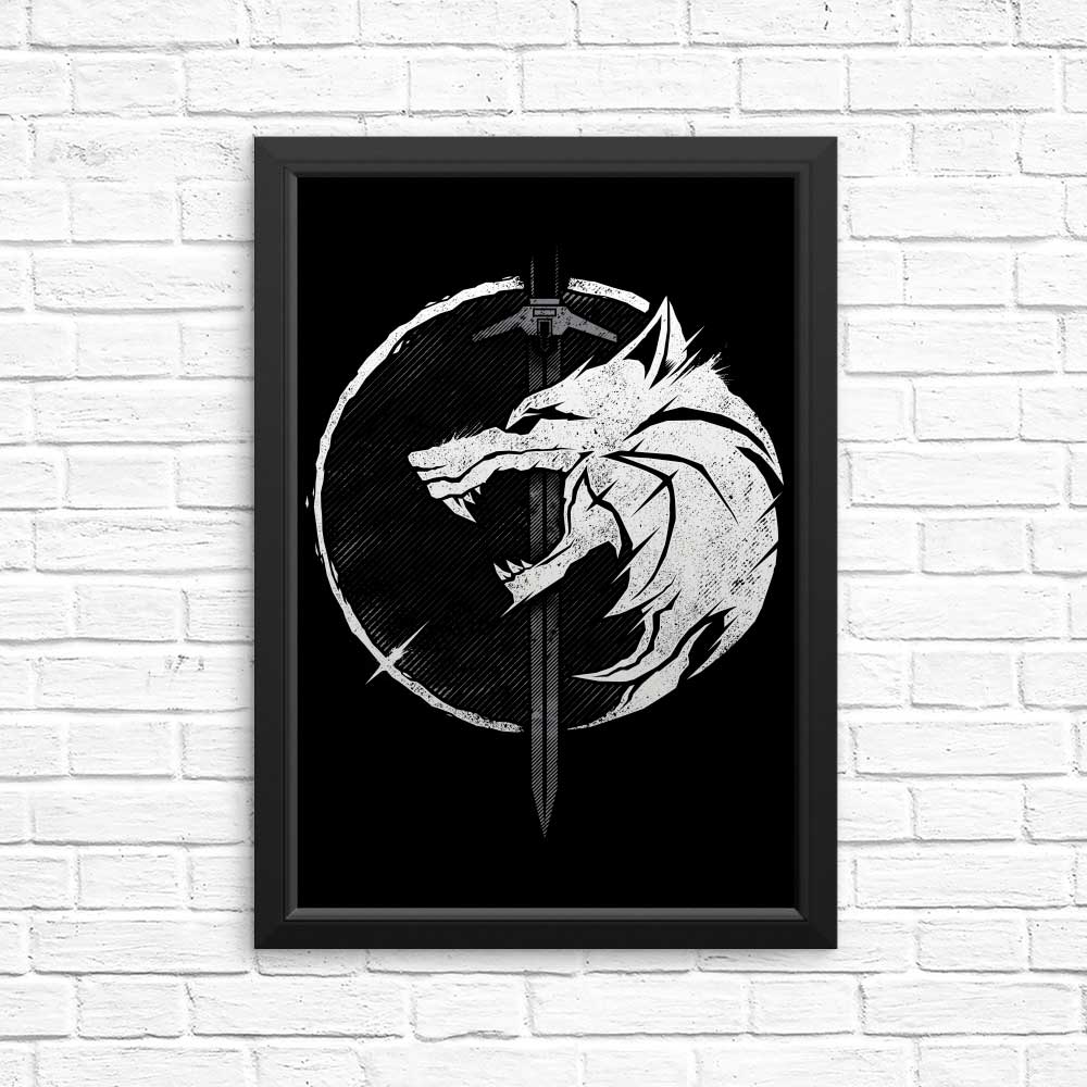 WH1T3 W0LF - Posters & Prints