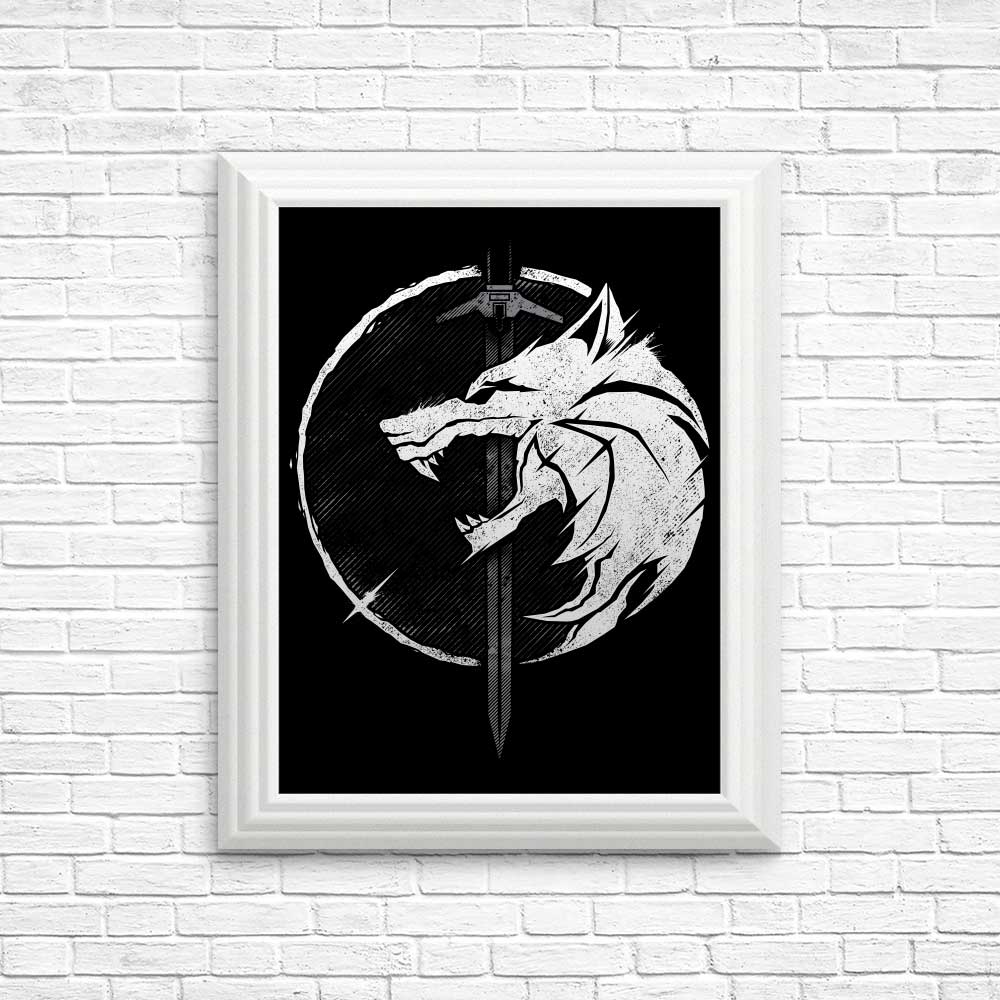 WH1T3 W0LF - Posters & Prints