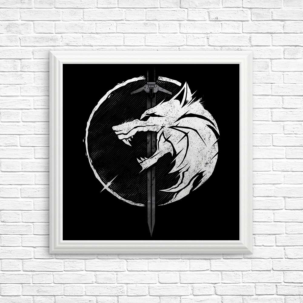 WH1T3 W0LF - Posters & Prints