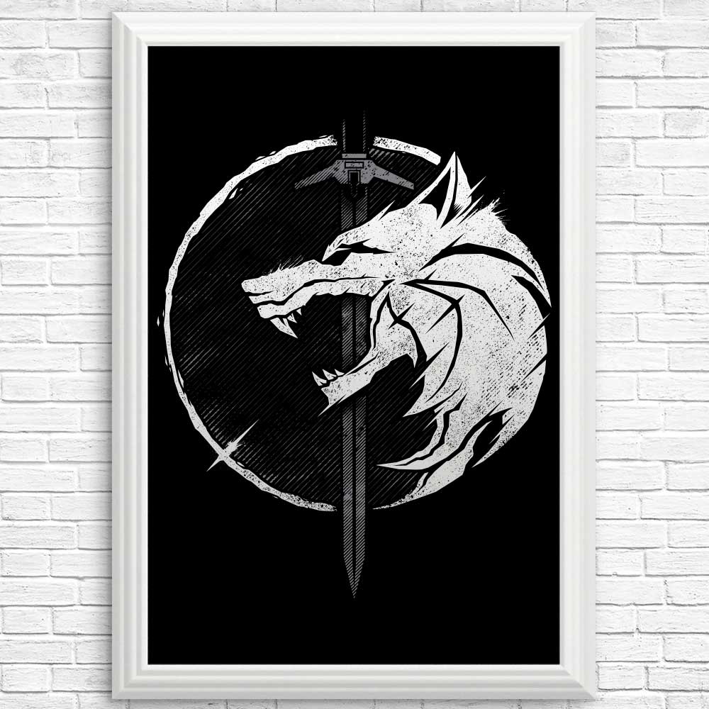 WH1T3 W0LF - Posters & Prints