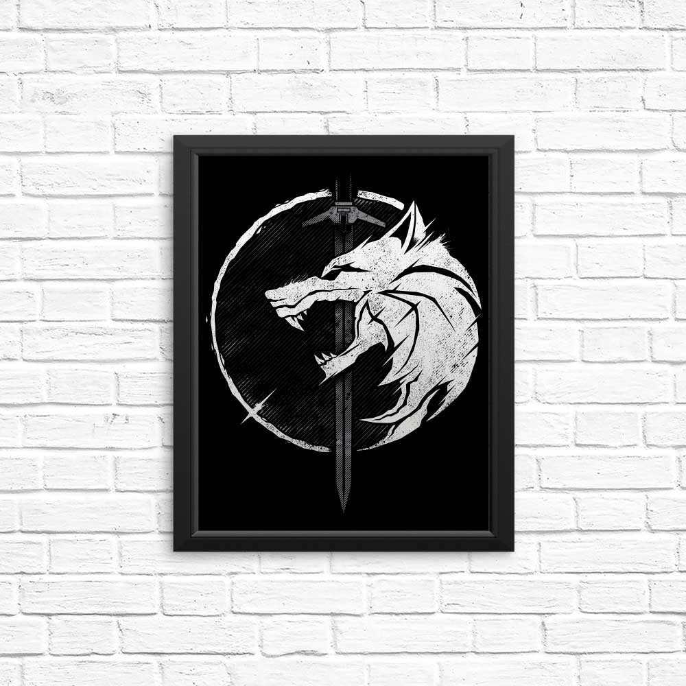 WH1T3 W0LF - Posters & Prints