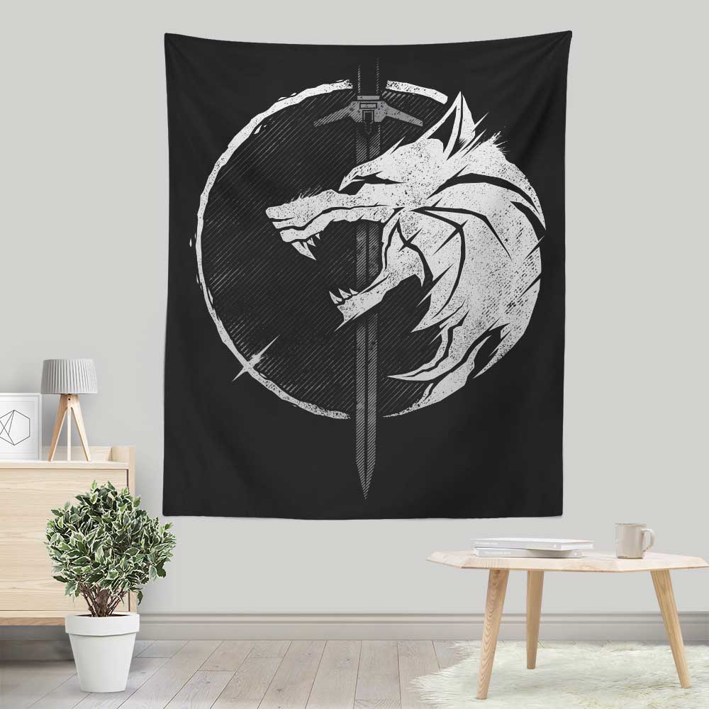 WH1T3 W0LF - Wall Tapestry