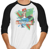 Walking on Sunshine - 3/4 Sleeve Raglan T-Shirt