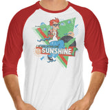 Walking on Sunshine - 3/4 Sleeve Raglan T-Shirt