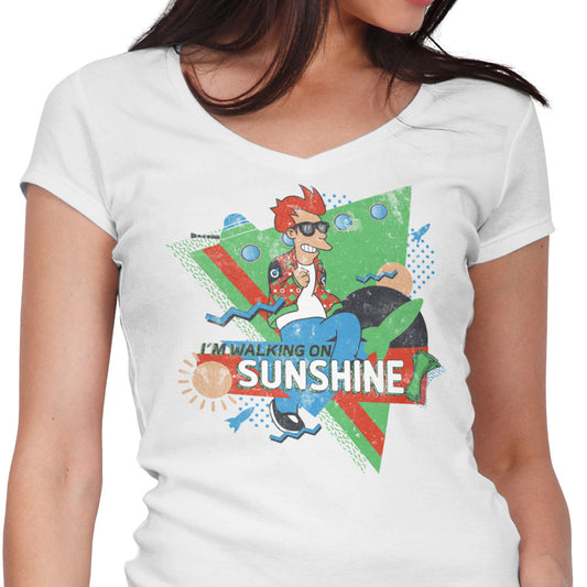 Walking on Sunshine - Women's V-Neck