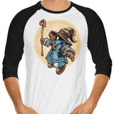 Wandering Flame - 3/4 Sleeve Raglan T-Shirt
