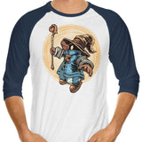 Wandering Flame - 3/4 Sleeve Raglan T-Shirt