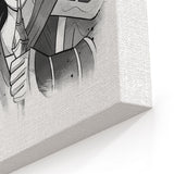 Warrior Princess Sumi-e - Canvas Print