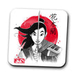 Warrior Princess Sumi-e - Coasters
