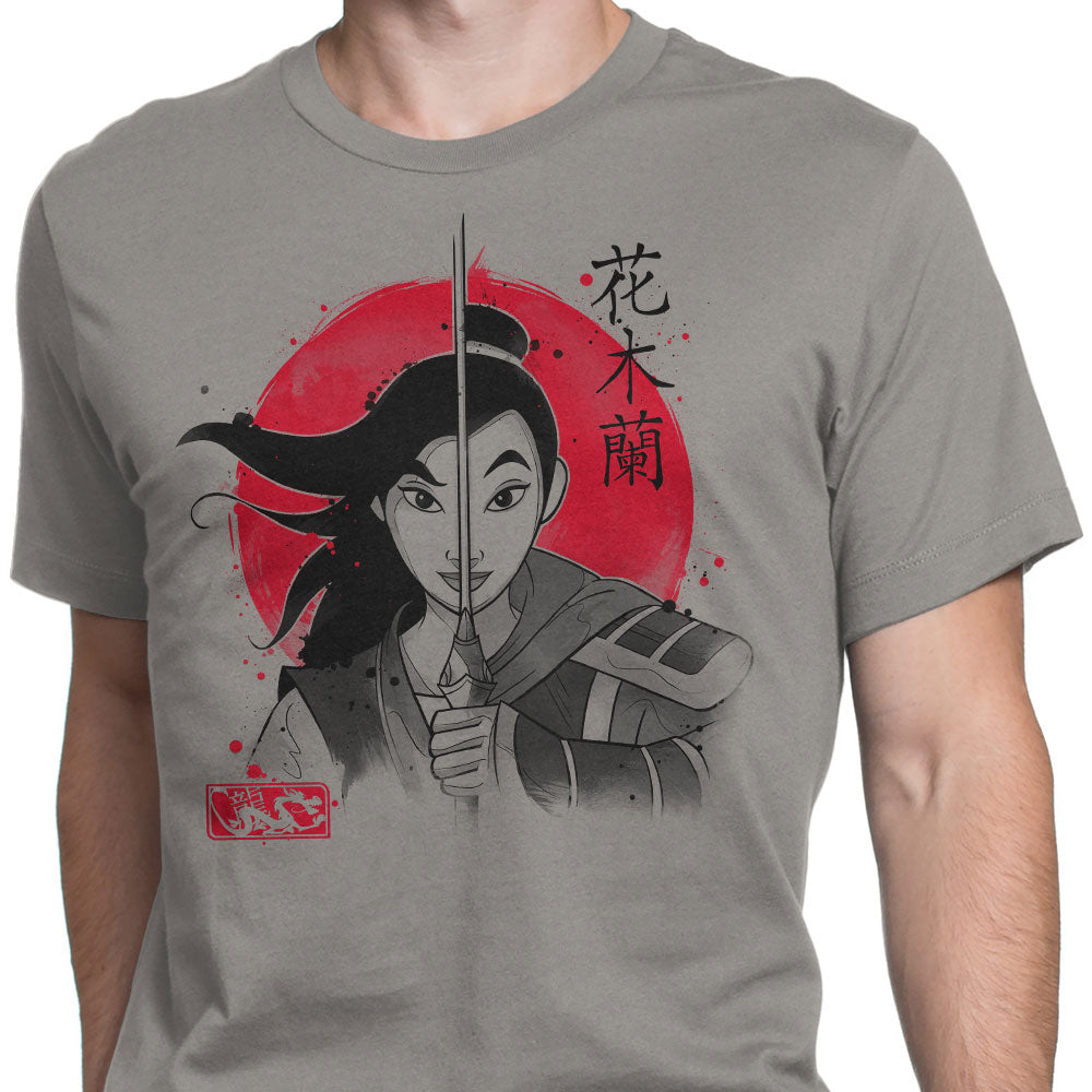 Warrior Princess Sumi-e - Men's Apparel