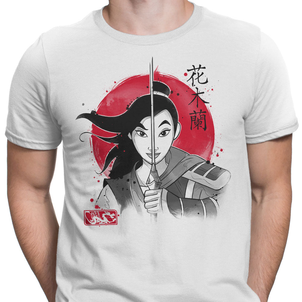 Warrior Princess Sumi-e - Men's Apparel