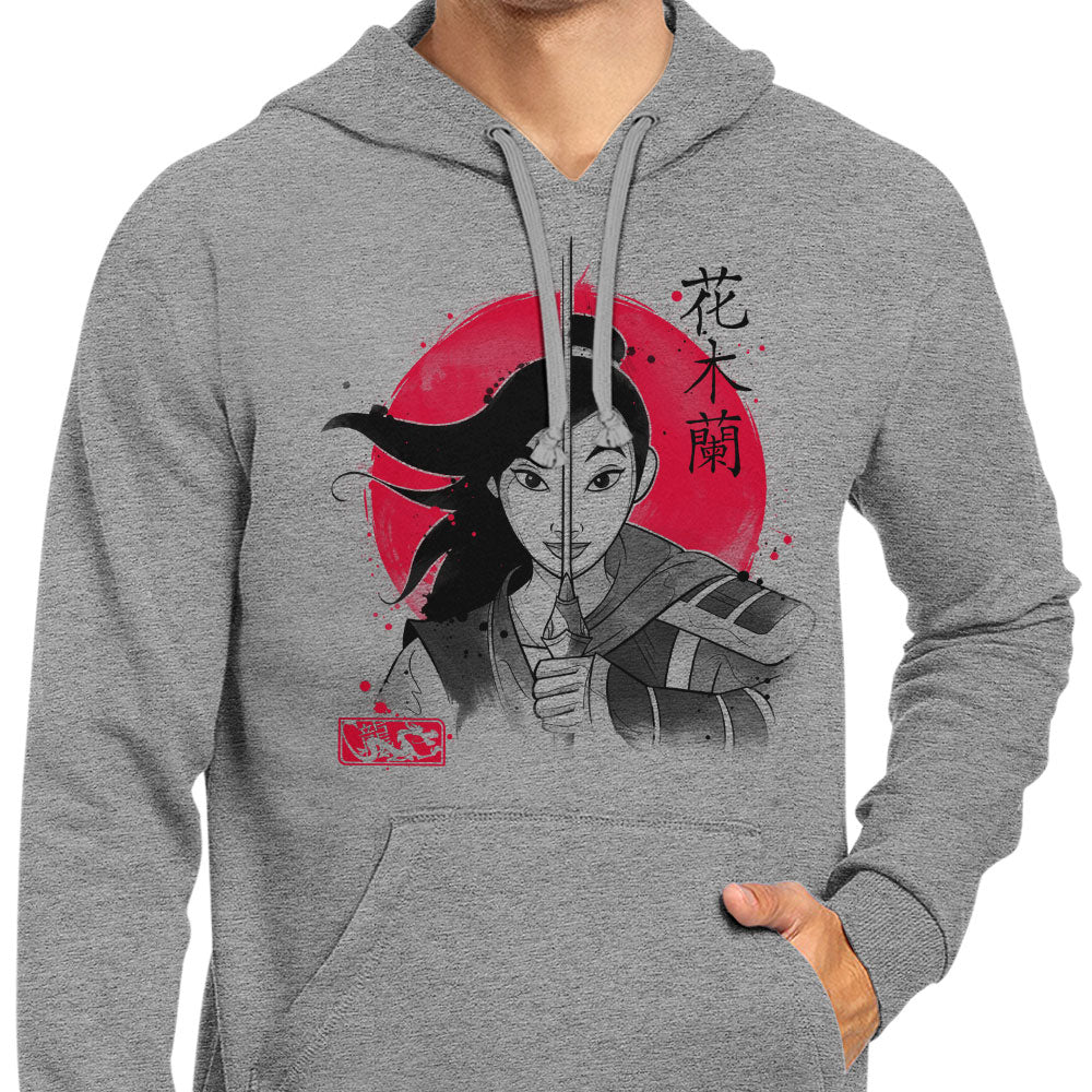 Warrior Princess Sumi-e - Hoodie