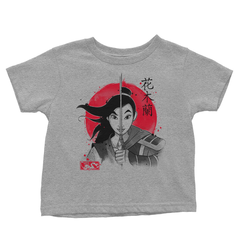 Warrior Princess Sumi-e - Youth Apparel