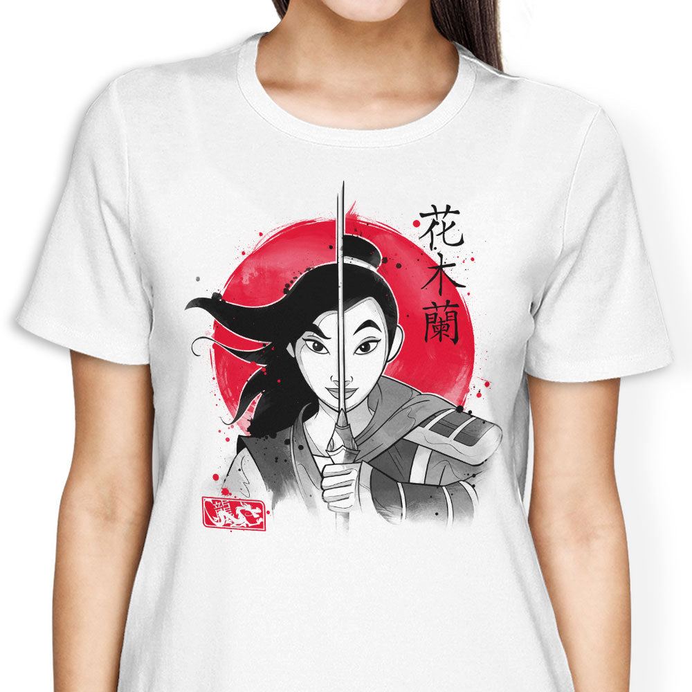 Warrior Princess Sumi-e - Women's Apparel