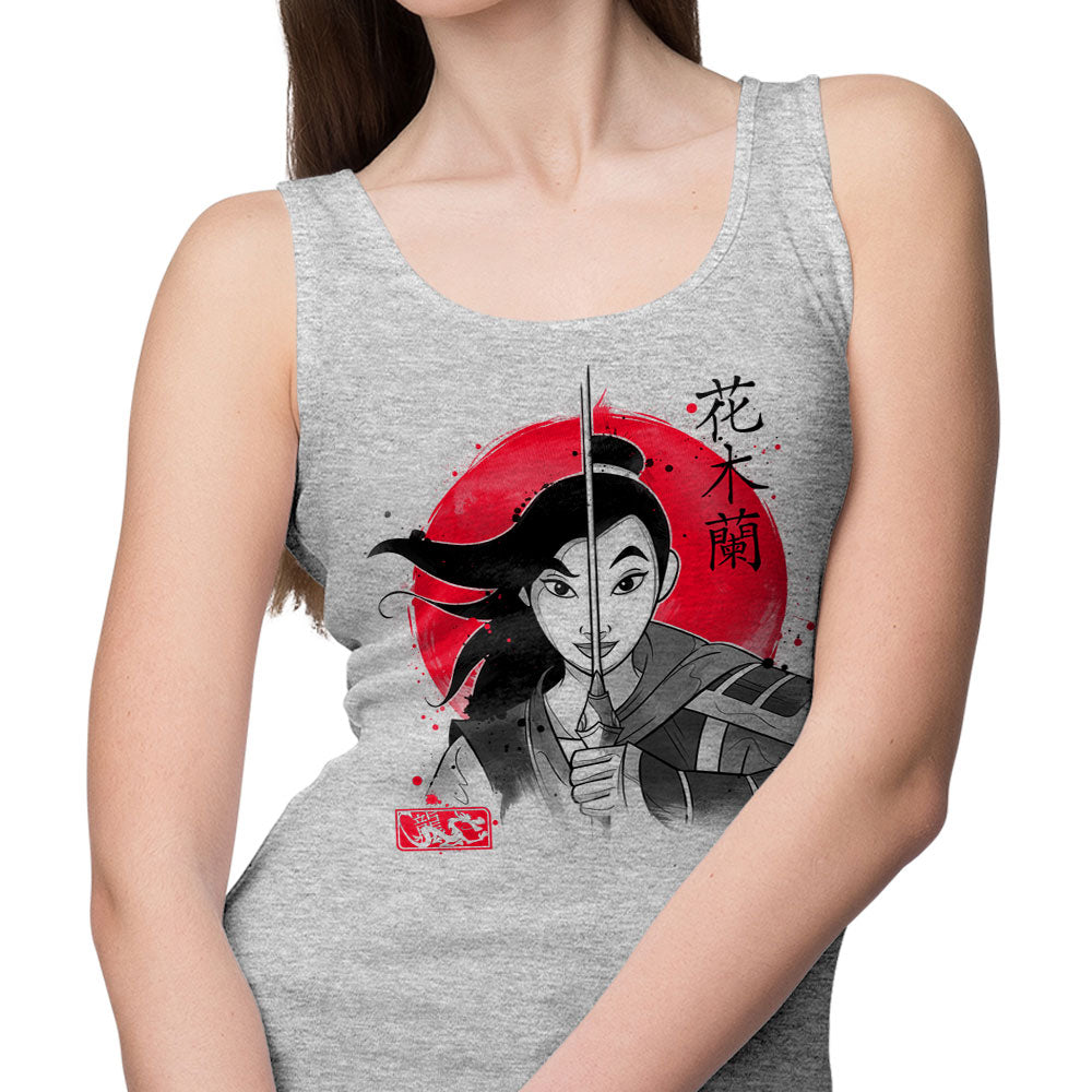 Warrior Princess Sumi-e - Tank Top