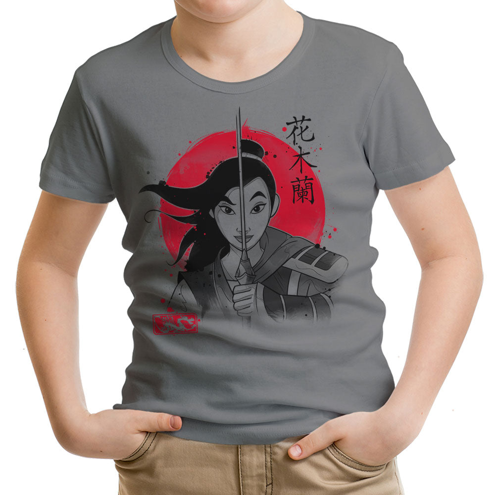 Warrior Princess Sumi-e - Youth Apparel