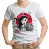 Warrior Princess Sumi-e - Youth Apparel