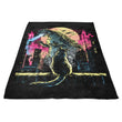 Watching the Kaiju - Fleece Blanket