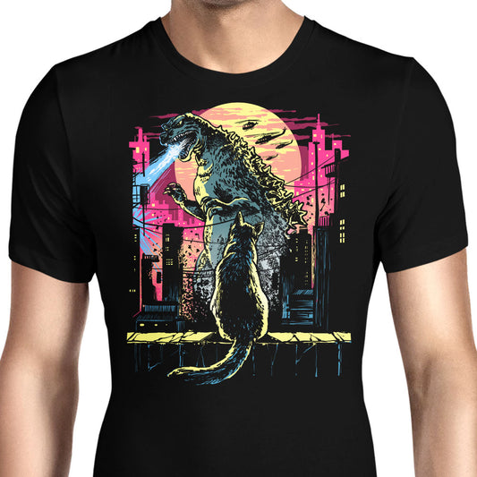 Watching the Kaiju - Men's Apparel