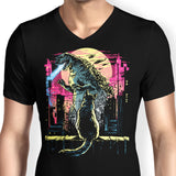 Watching the Kaiju - Men's V-Neck