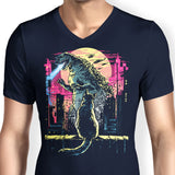 Watching the Kaiju - Men's V-Neck