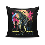 Watching the Kaiju - Throw Pillow