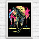 Watching the Kaiju - Posters & Prints