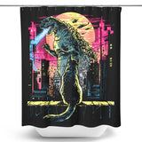 Watching the Kaiju - Shower Curtain
