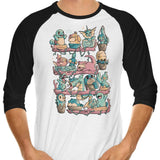Water Shelf - 3/4 Sleeve Raglan T-Shirt
