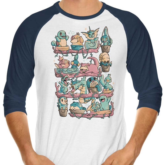 Water Shelf - 3/4 Sleeve Raglan T-Shirt