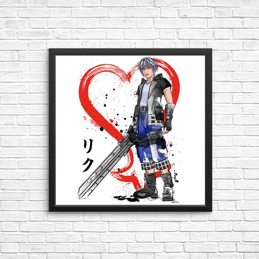 Watercolor Keyblade Wielder - Posters & Prints