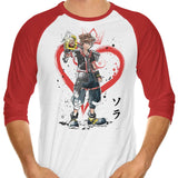 Watercolor Kingdom - 3/4 Sleeve Raglan T-Shirt