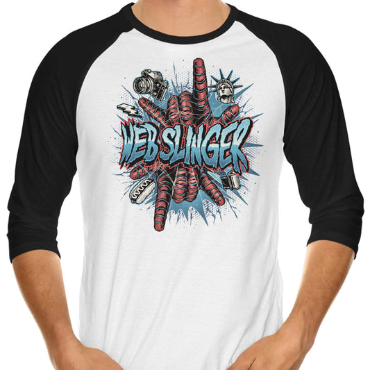 Web Slinger - 3/4 Sleeve Raglan T-Shirt