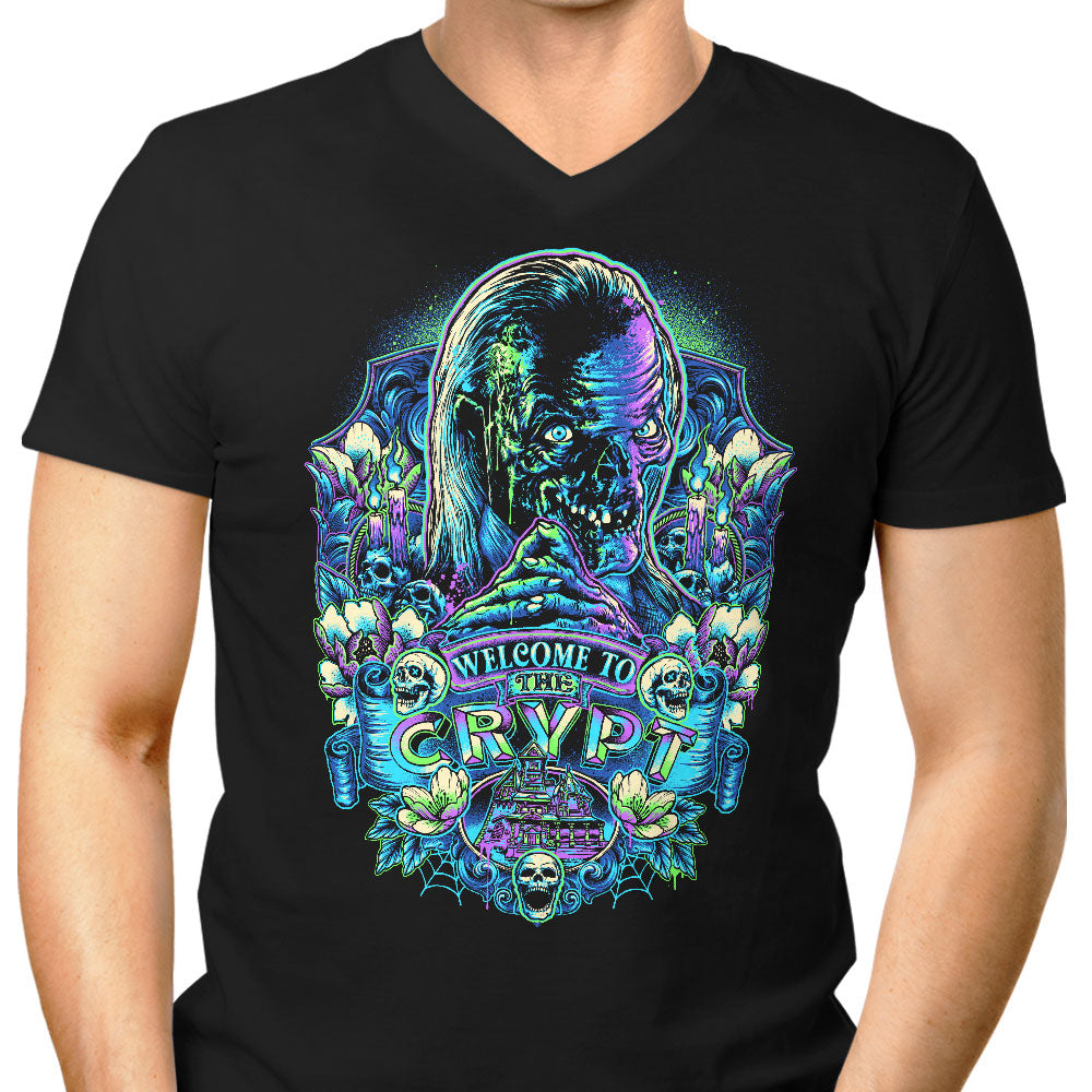 Welcome to the Crypt - Men's V-Neck