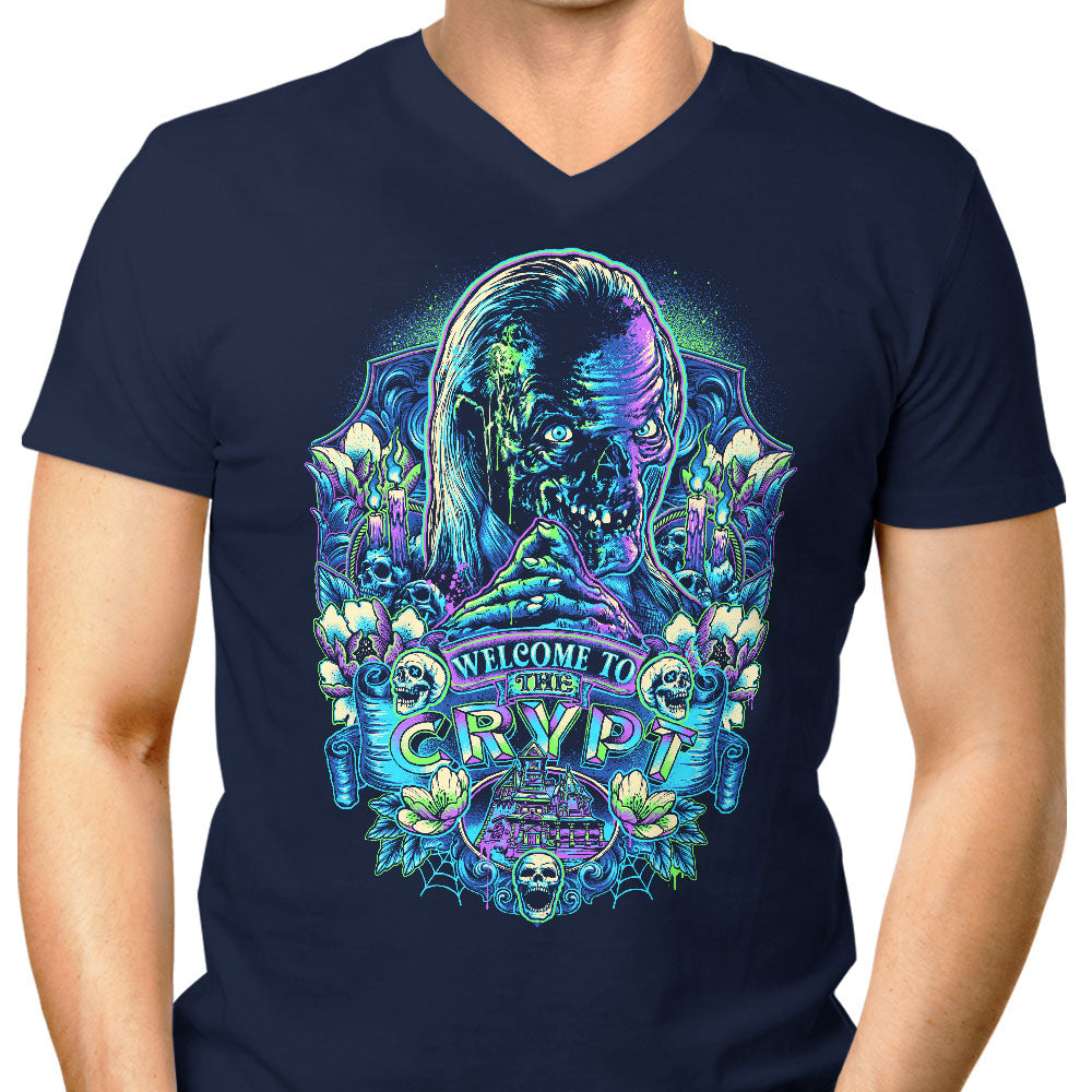 Welcome to the Crypt - Men's V-Neck