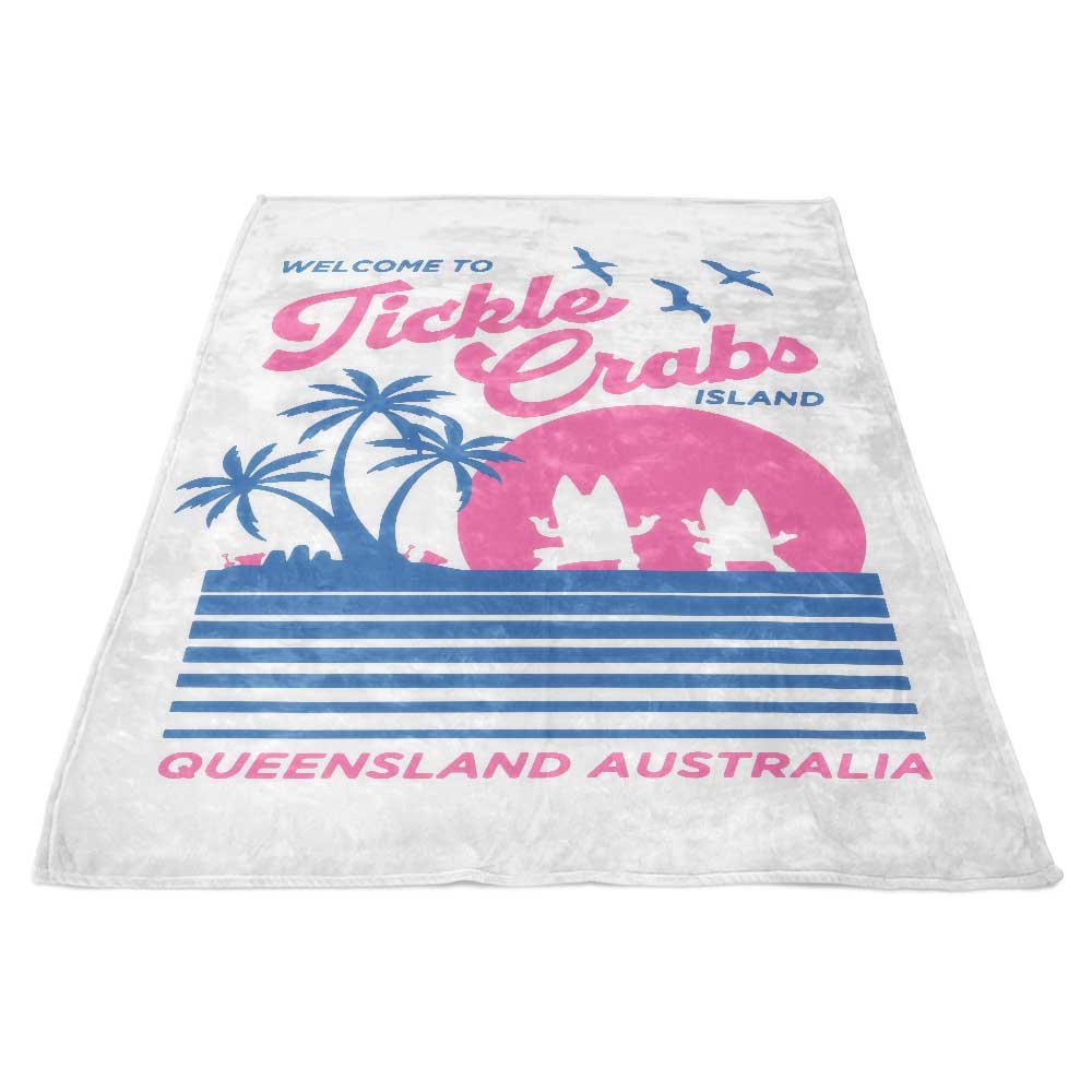 Welcome to Tickle Crabs Island - Fleece Blanket